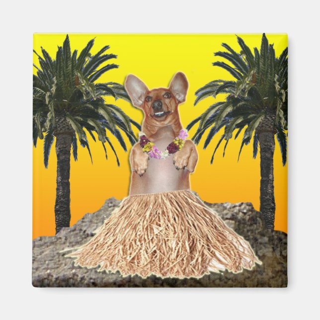 Dancing Dachshund Magnet (Framsidan)