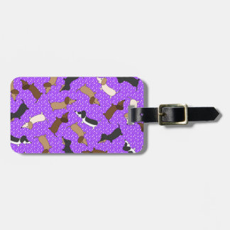 Dancing Dachshunds (Lila) Bagagebricka