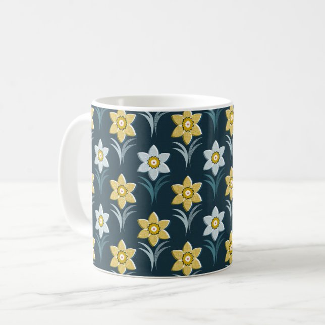 Dancing daffodil kaffemugg (Framsida vänster)