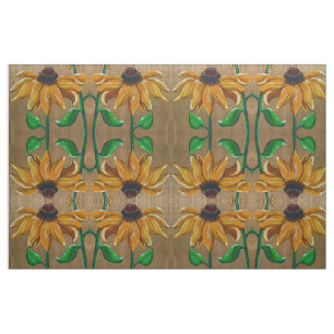 Dancing Daisys Fabric Tyg