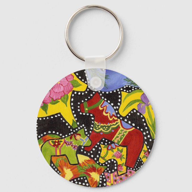 Dancing Dalas Keychain Nyckelring (Framsida)