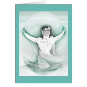Dancing dam art card hälsningskort