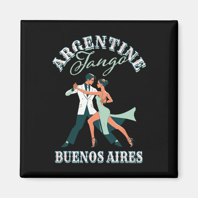 Dancing Dancer Performing Argentine Tango Buenos A Magnet (Framsidan)