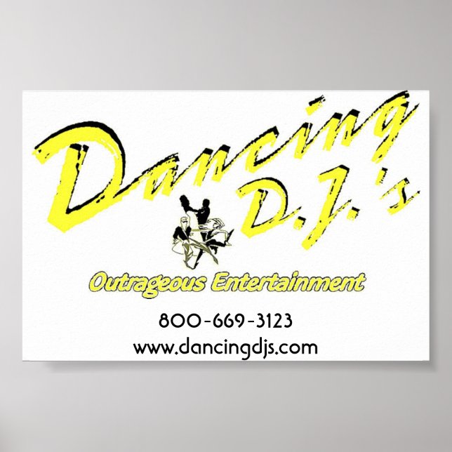 Dancing Dj poster (Framsidan)