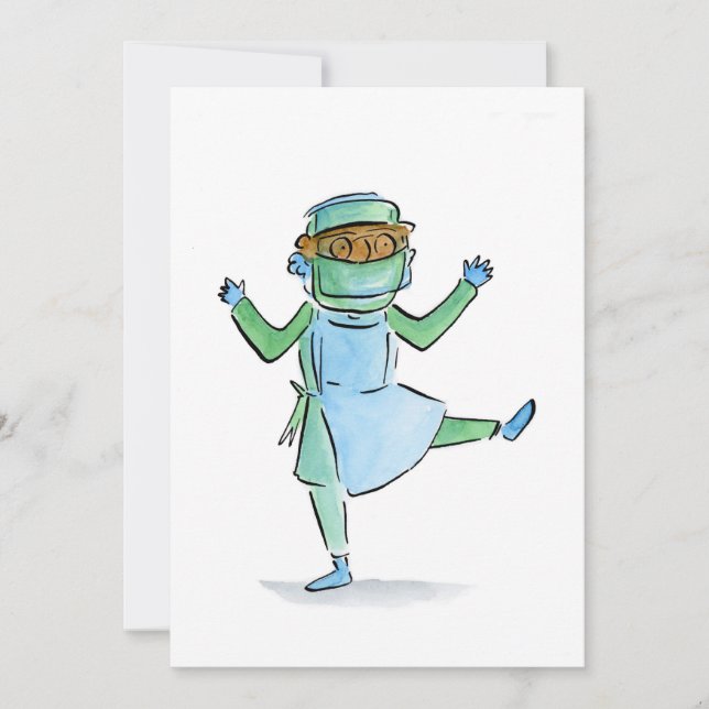 Dancing Doktor Inbjudningar (Framsida)