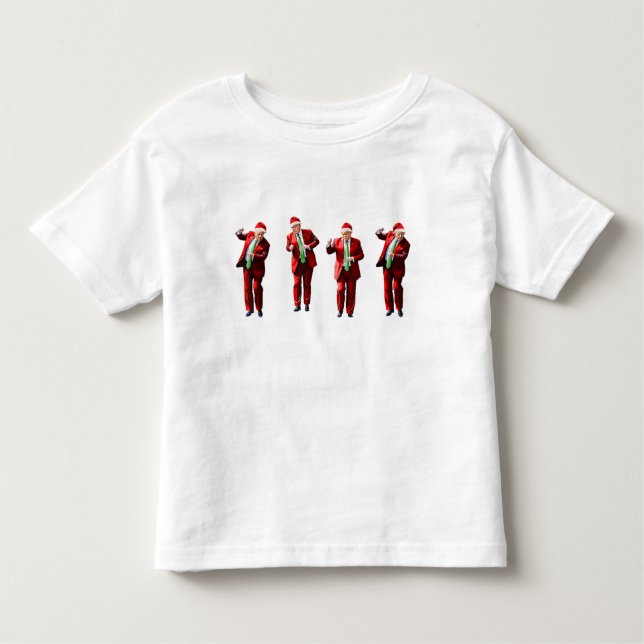 Dancing Donald Trump jul MAGA T Shirt (Framsida)