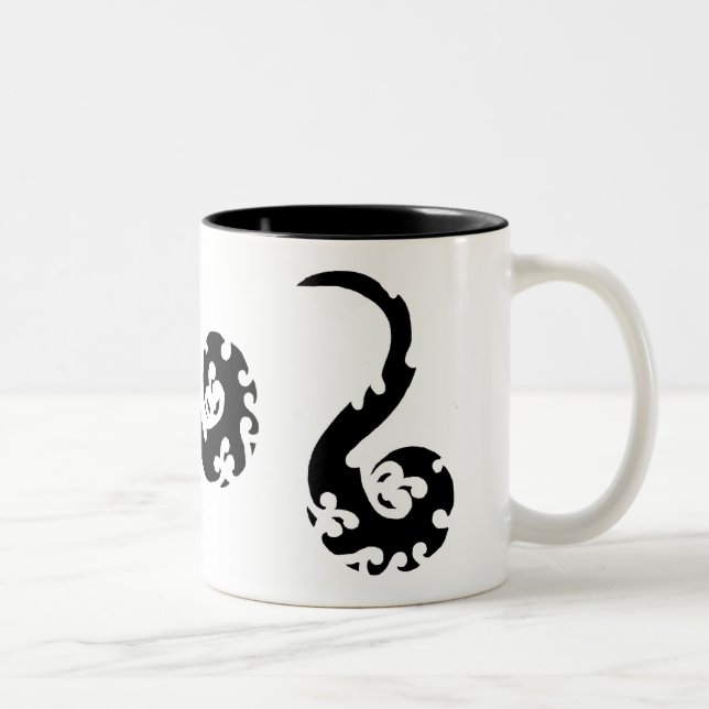 Dancing Dragons Två-Tonad Mugg (Höger)