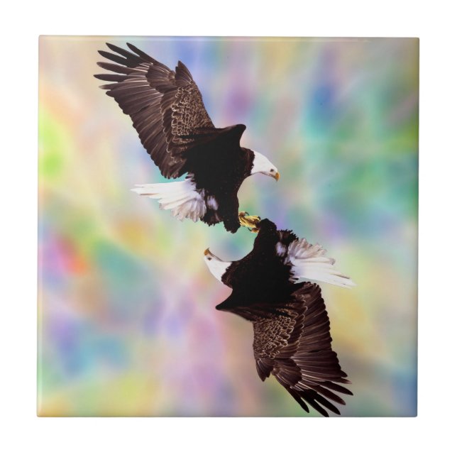 Dancing eagles kakelplatta (Framsidan)