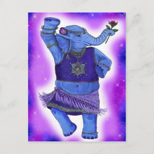 Dancing Elephant Postcards Vykort