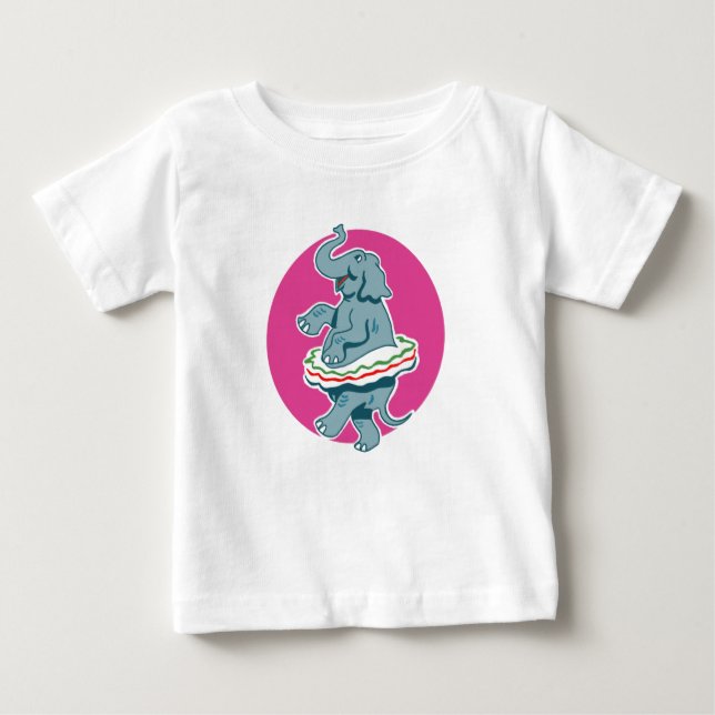Dancing Elephant T Shirt (Framsida)