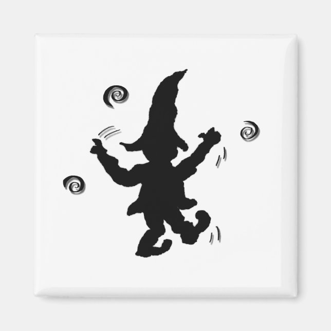 Dancing Elf by Cussdum Dedesign Magnet (Framsidan)