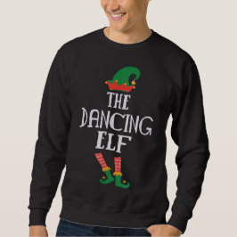 Dancing Elf Funny jul Lång Ärmad Tröja