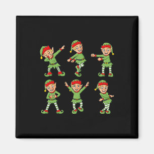 Dancing Elf jul Dance Challenge Boys Girls K Magnet