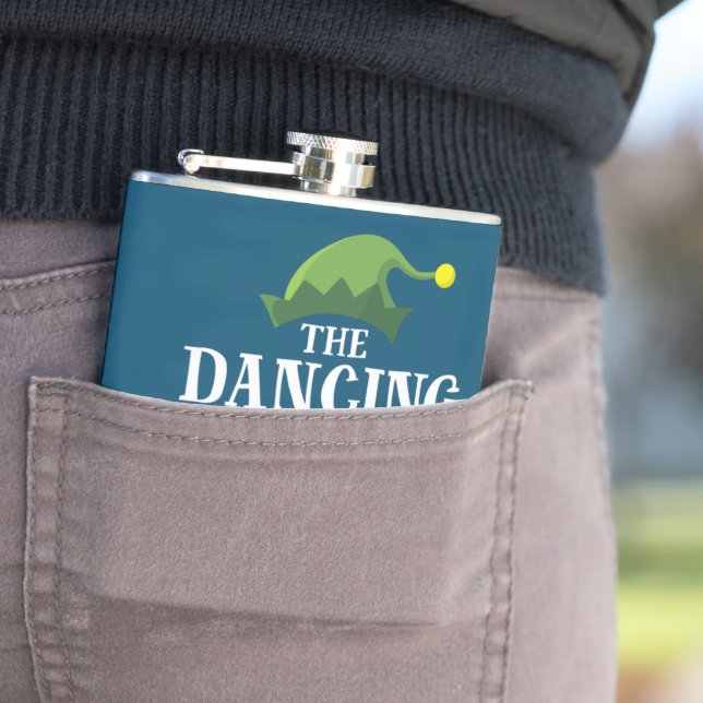 Dancing Elf Matching Family Group jul Party Fickplunta (In Situ)