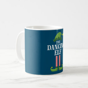 Dancing Elf Matching Family Group jul Party Kaffemugg