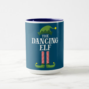 Dancing Elf Matching Family Group jul Party Mugg