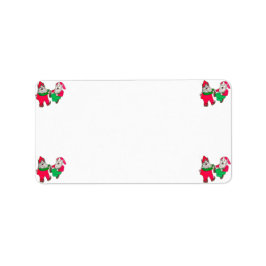 DANCING ELVES-adressetiketter Adressetikett