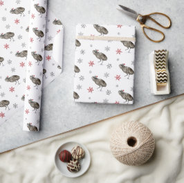 Dancing Emu Helgdag Wrapping Papper Presentpapper