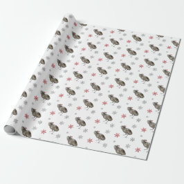 Dancing Emu Helgdag Wrapping Papper Presentpapper