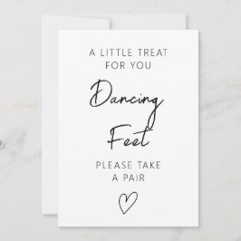 Dancing Feet Sign Template, Bröllop Flinflip flops Inbjudningar