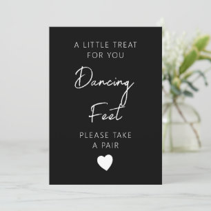Dancing Feet Sign Template, Bröllop Flinflip flops Inbjudningar