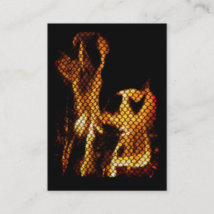 Dancing Fire ATC Visitkort