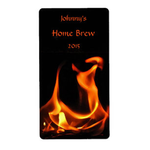 Dancing Fire Beer-etikett Fraktsedel