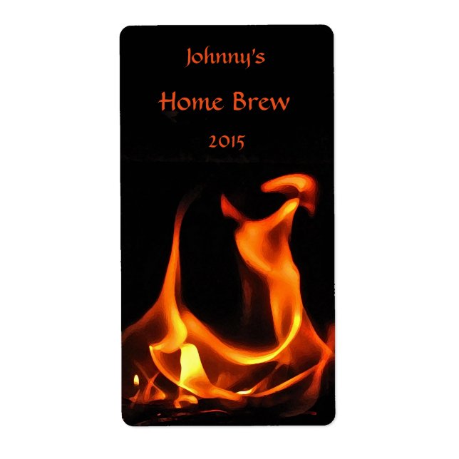 Dancing Fire Beer-etikett Fraktsedel (Framsidan)