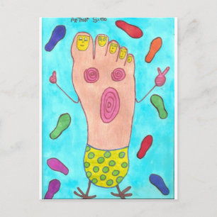 Dancing Foot Vykort