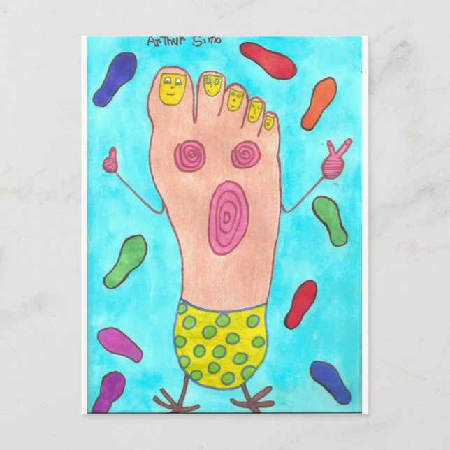 Dancing Foot Vykort (Framsida)