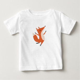 Dancing Fox Cute Art T Shirt