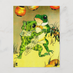 Dancing Frogs Vykort