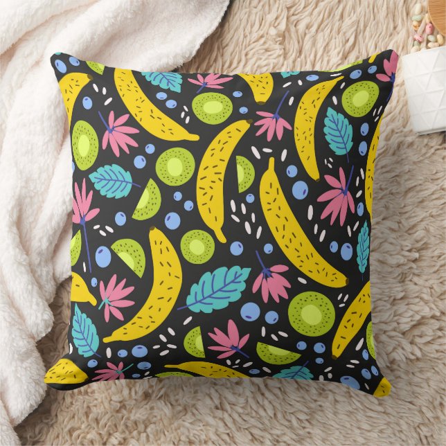 Dancing Fruit 20 x 20 Dekorativ kudde (Filt)
