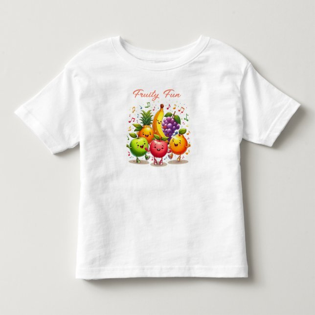Dancing Fruits Clipart T-shirt (Framsida)