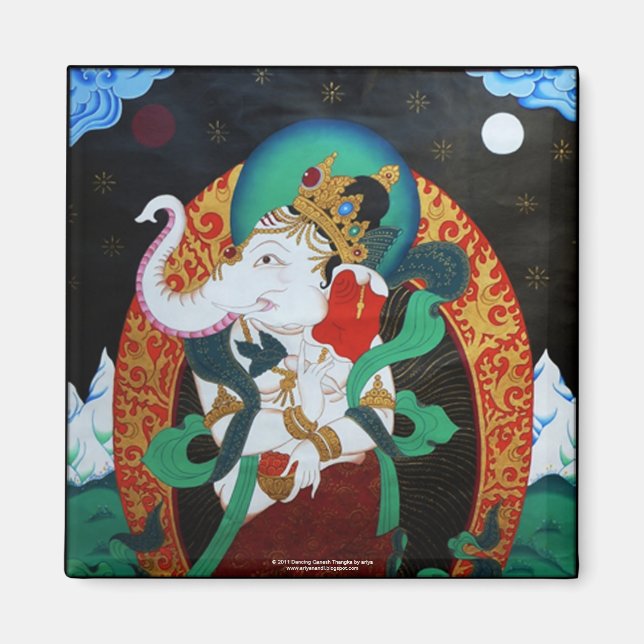 Dancing Ganesh Magnet (Framsidan)