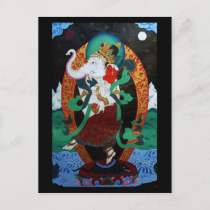 Dancing Ganesh Postcard Vykort