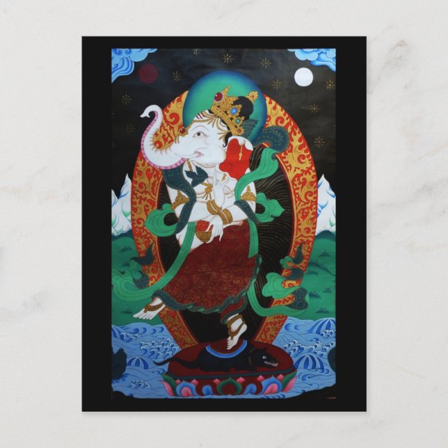 Dancing Ganesh Postcard Vykort (Framsida)