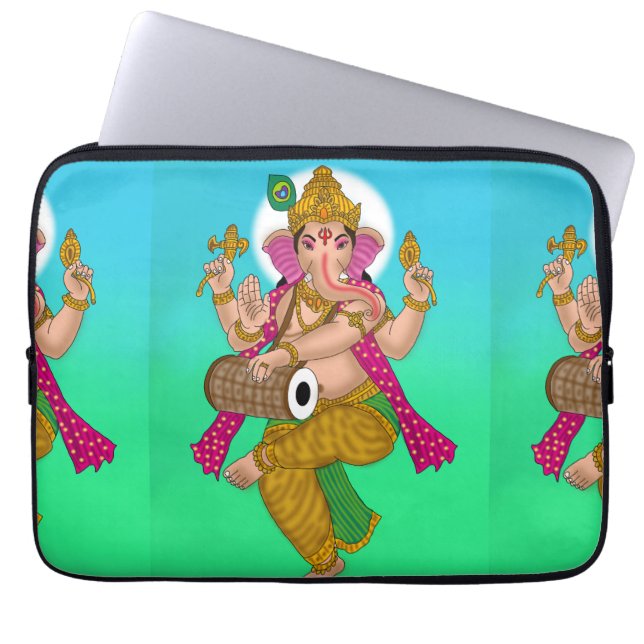 Dancing Ganesha Laptop Cover Fodral (Framsidan)