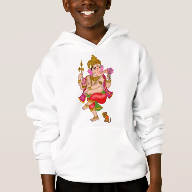 Dancing Ganesha Sweatshirt T Shirt (Framsida)