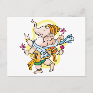 Dancing Ganesha Vykort