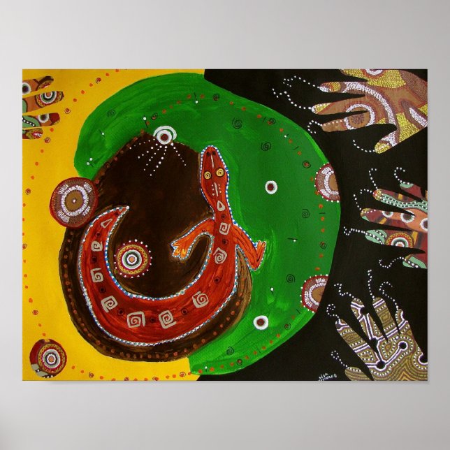 Dancing Gecko Poster (Framsidan)