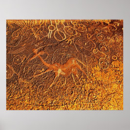 Dancing Giraffe Poster