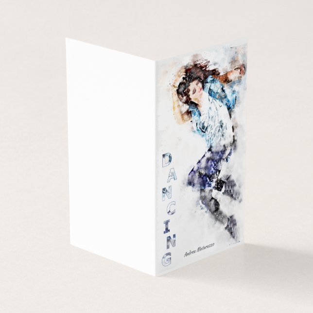 Dancing Girl 2 Card Kort (Utsida)