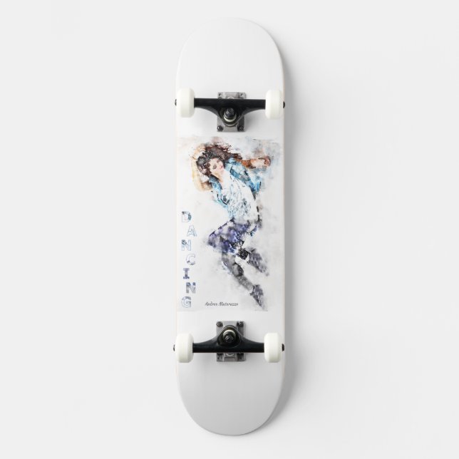 Dancing Girl 2 Mini Skateboard Bräda 18,5 Cm (Framsida)