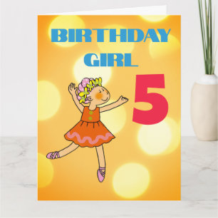 Dancing Girl 5-årsdag Kort