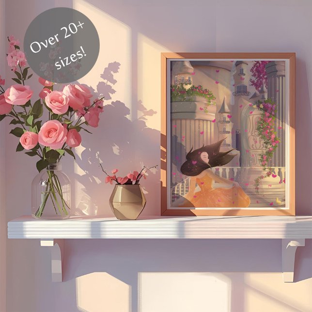 Dancing Girl by the Castle Poster (Skapare uppladdad)