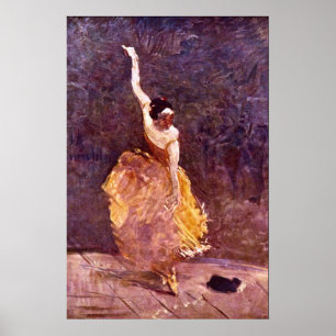 Dancing Girl by Toulouse-Lautrec Poster