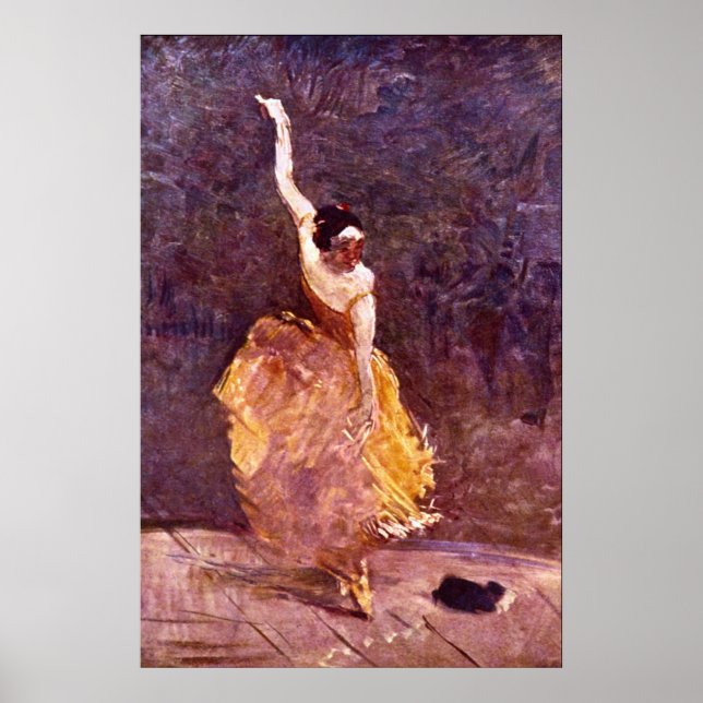 Dancing Girl by Toulouse-Lautrec Poster (Framsidan)