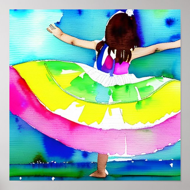 Dancing Girl Constift Poster (Framsidan)