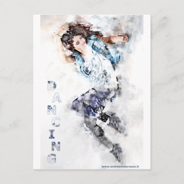 Dancing Girl Vykort (Framsida)